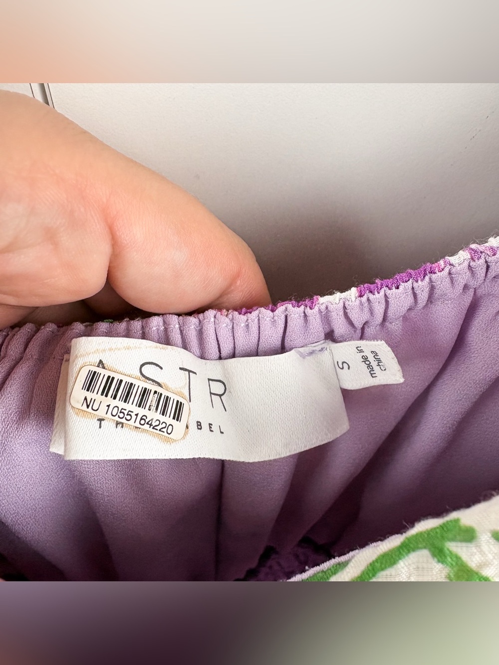 ASTR Florentina Maxi Dress Pink Floral Purple Green Yellow Small Smocked Puff - Picture 5 of 9